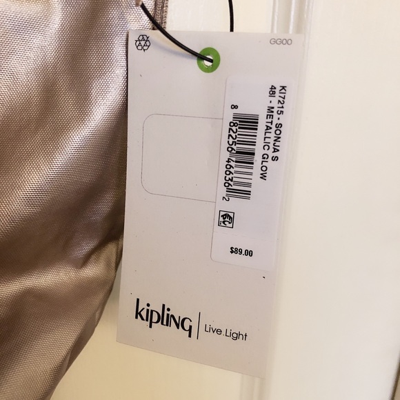 NWT Kipling gold bag - Picture 2 of 4